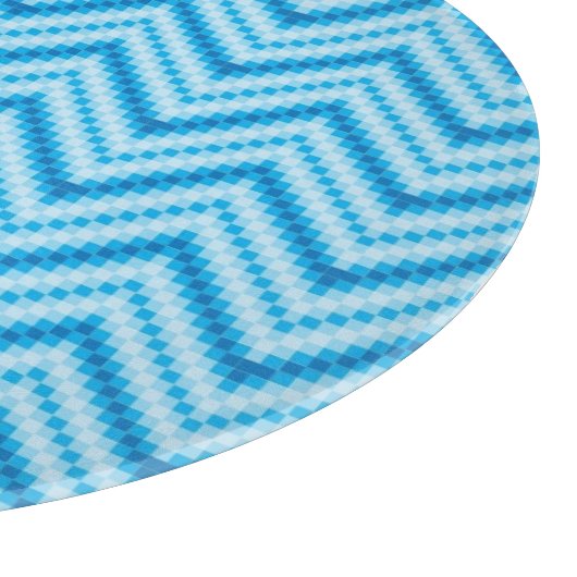 Zickzack Muster-Hintergrund Schneidebrett (Ecke)