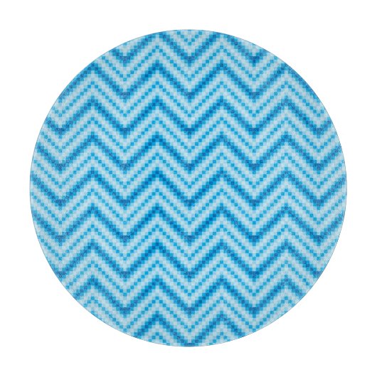 Zickzack Muster-Hintergrund Schneidebrett (Vorderseite)