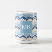 Zickzack Muster im Pazifischen Ozean Kaffeetasse (Mittel)