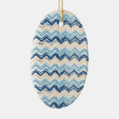 Zickzack Muster im Pazifischen Ozean Keramik Ornament (Rechts)