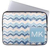 Zickzack Muster im Pazifischen Ozean Laptopschutzhülle (Vorderseite)
