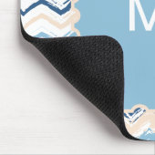 Zickzack Muster im Pazifischen Ozean Mousepad (Ecke)