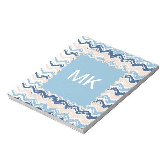 Zickzack Muster im Pazifischen Ozean Notizblock (Rotiert)