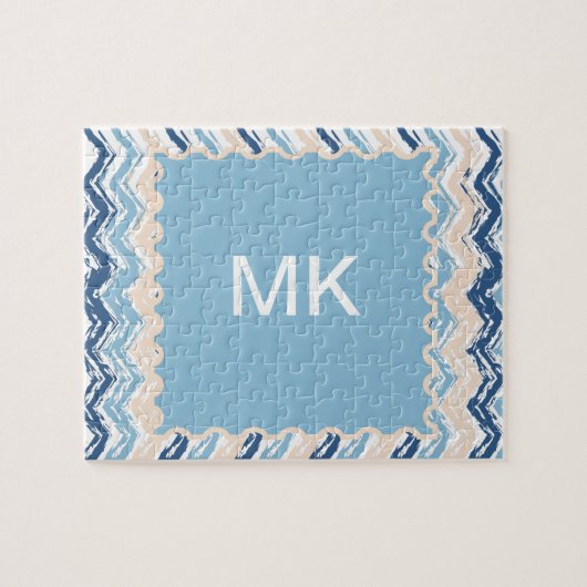 Zickzack Muster im Pazifischen Ozean Puzzle (Horizontal)