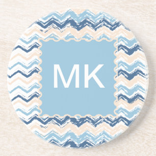 Zickzack Muster im Pazifischen Ozean Sandstein Untersetzer