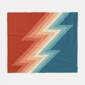 Zickzack Muster im Retrostil Fleecedecke (Vorderseite (Horizontal))