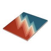 Zickzack Muster im Retrostil Fliese (Seite)