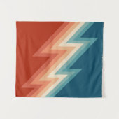 Zickzack Muster im Retrostil Wandteppich (Vorderseite (Horizontal))