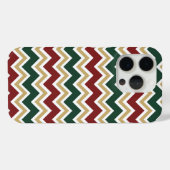 Zickzack Muster in den roten Grün Case-Mate iPhone Hülle (Rückseite (Horizontal))