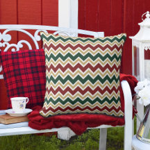 Zickzack Muster in den roten Grün