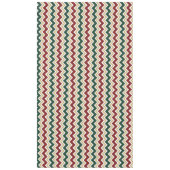 Zickzack Muster in den roten Grün Tischdecke (Vorderseite)