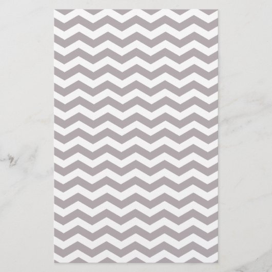 Zickzack Muster in Light Gray & White Zigzag (Vorderseite)