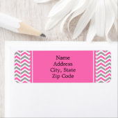 Zickzack Muster in Pink und Grau (Insitu)