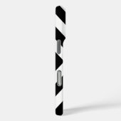 Zickzack Muster in Rosa und Schwarz Case-Mate iPhone Hülle (Rückseite / Rechts)