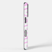 Zickzack Muster in Rosa und Weiß Case-Mate iPhone Hülle (Rückseite / Rechts)
