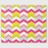 Zickzack Muster in rosa ZigZag Geschenkpapier (Flach)