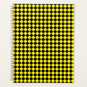Zickzack Muster in Schwarz und Gelb Planer (Vorderseite)