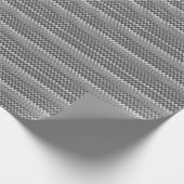 Zickzack-Muster in Schwarzweiß Geschenkpapier (Ecke)