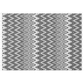 Zickzack-Muster in Schwarzweiß Tischdecke (Vorderseite (Horizontal))