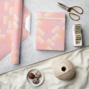 Zickzack Muster in weichem Pastell Geschenkpapier