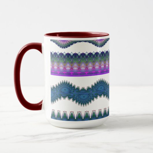 Zickzack-Muster-Kaffeetasse Tasse (Links)