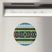 Zickzack Muster Magnet (In Situ (Geschirrspüler))