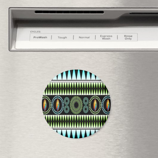 Zickzack Muster Magnet (In Situ (Geschirrspüler))