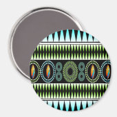 Zickzack Muster Magnet (Vorderseite/Rückseite)