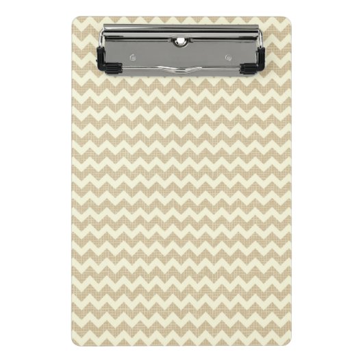 Zickzack Muster Mini Klemmbrett (Vorderseite)