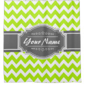 Zickzack Muster Personalisierter Duschvorhang #5 (Vorderseite)