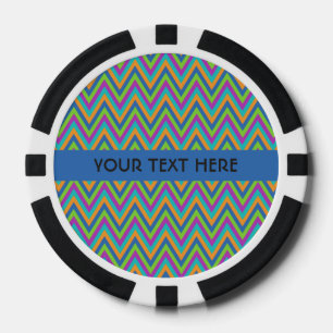 Zickzack Muster-Poker-Chips Pokerchips