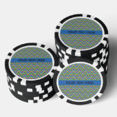 Zickzack Muster-Poker-Chips Pokerchips (Stapel)