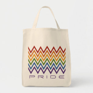 Zickzack Muster-Sondertaschen mit Regenbogen Tragetasche