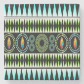 Zickzack Muster Steinuntersetzer (Vorderseite)