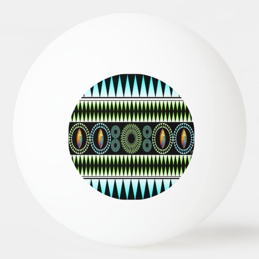 Zickzack Muster Tischtennisball (Vorderseite)