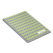 Zickzack Muster Trendy Notebook (Apfel) Notizblock (Rechte Seite)
