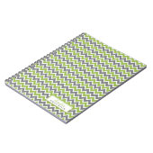 Zickzack Muster Trendy Notebook (Apfel) Notizblock (Linke Seite)