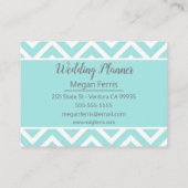 Zickzack Muster Visitenkarte (Rückseite)