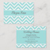 Zickzack Muster Visitenkarte (Vorne/Hinten)