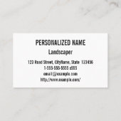 Zickzack-Muster-Visitenkarte für Schwarz/Gelb Visitenkarte (Rückseite)