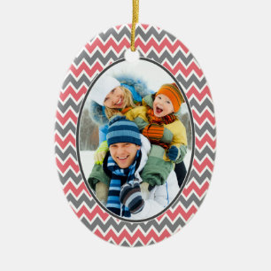 Zickzack Muster Weihnachtsschmuck (Korallen)