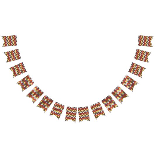 Zickzack Muster Wimpelkette (Alle)