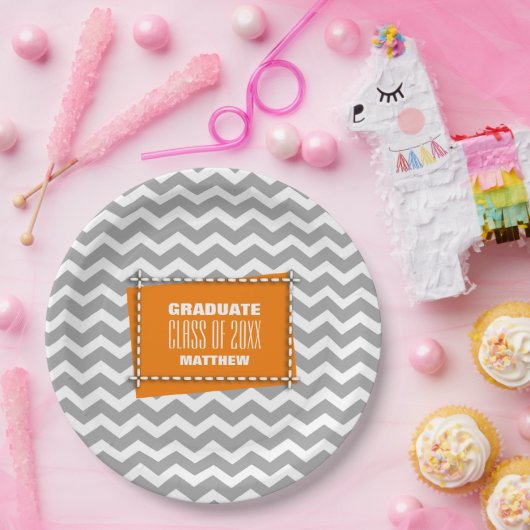 Zickzack Musterschülerpartei Pappteller (Party)