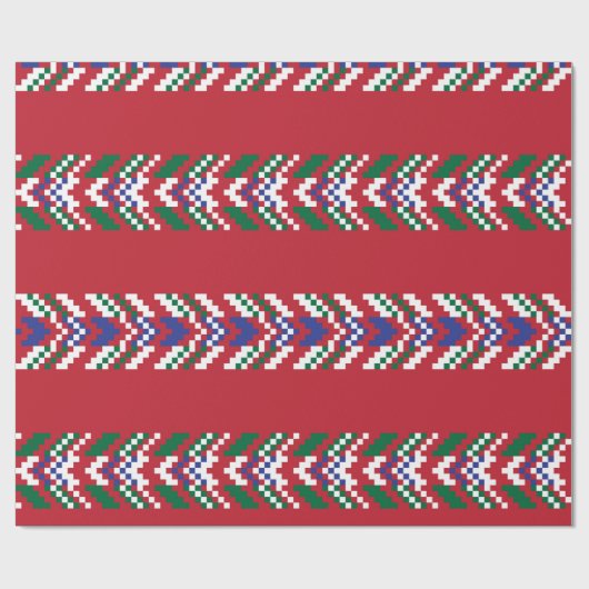 Zickzack, nahtloser Musterkonstrukteur, Geschenkpapier (Flach)