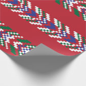 Zickzack, nahtloser Musterkonstrukteur, Geschenkpapier (Ecke)