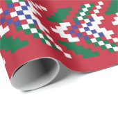 Zickzack, nahtloser Musterkonstrukteur, Geschenkpapier (Rolleneckpunkt)