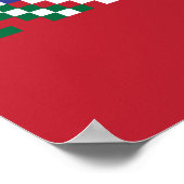 Zickzack, nahtloser Musterkonstrukteur, Poster (Ecke)