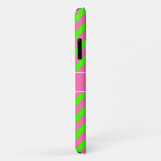 Zickzack Name Monogram Case-Mate iPhone Hülle (Hinten/Rechts)
