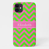 Zickzack Name Monogram Case-Mate iPhone Hülle (Rückseite)