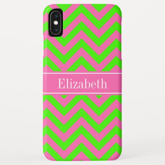 Zickzack Name Monogram Case-Mate iPhone Hülle (Rückseite)
